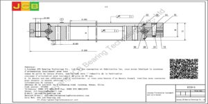 couronne d'orientation (roulement) pour pelle Hyundai R220-5