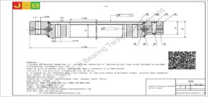 couronne d'orientation (roulement) pour pelle Hyundai R290