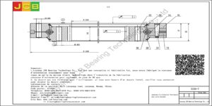 couronne d'orientation (roulement) pour pelle Hyundai R290-7