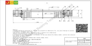couronne d'orientation (roulement) pour pelle Hyundai R300