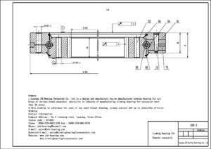 couronne d'orientation (roulement) pour pelle Hyundai R60-5