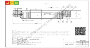 couronne d'orientation (roulement) pour pelle Hyundai R60-7(86Z)