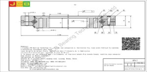 couronne d'orientation (roulement) pour pelle Hyundai R70-7