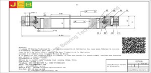 couronne d'orientation (roulement) pour pelle caterpillar CAT312B