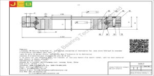 couronne d'orientation (roulement) pour pelle caterpillar CAT317