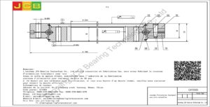 couronne d'orientation (roulement) pour pelle caterpillar CAT325D