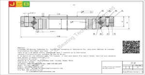 couronne d'orientation (roulement) pour pelle caterpillar CT 60