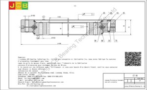 couronne d'orientation (roulement) pour pelle caterpillar CT 80