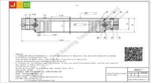 couronne d'orientation (roulement) pour pelle daewoo DH300LC-7
