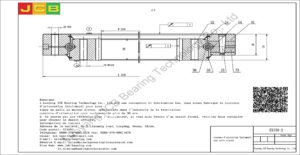 couronne d'orientation (roulement) pour pelle hitachi EX300-2