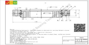 couronne d'orientation (roulement) pour pelle hitachi EX400-1
