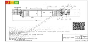 couronne d'orientation (roulement) pour pelle hitachi EX60-1