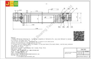 couronne d'orientation (roulement) pour pelle hitachi EX90(78Z)