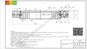 couronne d'orientation (roulement) pour pelle hitachi UH063