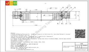 couronne d'orientation (roulement) pour pelle hitachi UH083