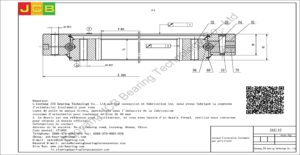 couronne d'orientation (roulement) pour pelle hitachi ZAX110
