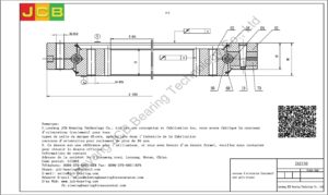 couronne d'orientation (roulement) pour pelle hitachi ZAX130