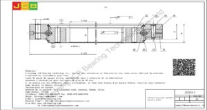 couronne d'orientation (roulement) pour pelle hitachi ZAX210-3