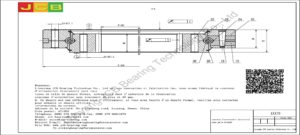 couronne d'orientation (roulement) pour pelle hitachi ZAX70