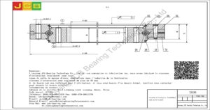 couronne d'orientation (roulement) pour pelle hitachi ZAX80