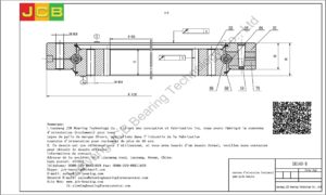 couronne d'orientation (roulement) pour pelle kobelco SK140-8