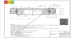 couronne d'orientation (roulement) pour pelle kobelco SK260-8