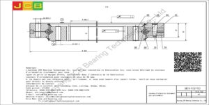 couronne d'orientation (roulement) pour pelle kobelco SK75-8(Z=75)