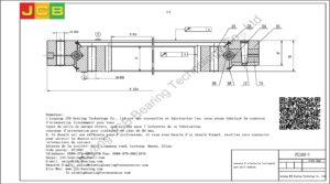 couronne d'orientation (roulement) pour pelle komatsu PC160-7