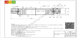 couronne d'orientation (roulement) pour pelle komatsu PC200-1