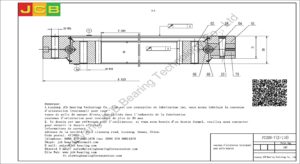 couronne d'orientation (roulement) pour pelle komatsu PC200-7(Z=110)