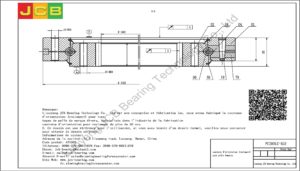couronne d'orientation (roulement) pour pelle komatsu PC200LC-6LE