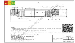 couronne d'orientation (roulement) pour pelle komatsu PC200LC-7