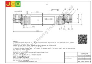 couronne d'orientation (roulement) pour pelle komatsu PC210-7(Z=92).