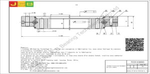 couronne d'orientation (roulement) pour pelle komatsu PC220-6(S6D95)