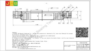 couronne d'orientation (roulement) pour pelle komatsu PC220-8(Z=92)