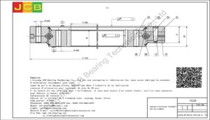 couronne d'orientation (roulement) pour pelle komatsu PC228