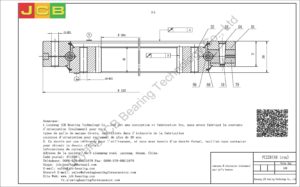 couronne d'orientation (roulement) pour pelle komatsu PC228(40 trou)