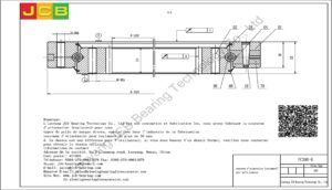 couronne d'orientation (roulement) pour pelle komatsu PC300-6