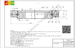 couronne d'orientation (roulement) pour pelle komatsu PC300LC-6