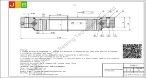 couronne d'orientation (roulement) pour pelle komatsu PC300LC-7