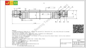 couronne d'orientation (roulement) pour pelle komatsu PC450-7
