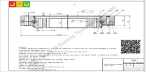 couronne d'orientation (roulement) pour pelle komatsu PC460-7