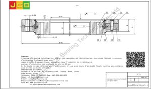 couronne d'orientation (roulement) pour pelle komatsu PC75
