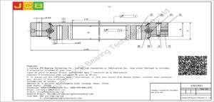 couronne d'orientation (roulement) pour pelle sany SY65(90Z)