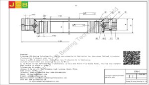 couronne d'orientation (roulement) pour pelle yuchai YC85-7